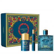 Versace Eros set (туалетна вода 100 мл + туалетна вода 10 ml +75 ml Дезодорант стік)