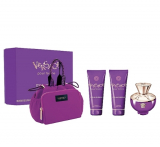 Versace Pour Femme Dylan Purple 2022 set 100 мл парфумована вода+100 мл гель для душу+100 мл лосьйон для тіла+bag