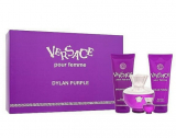 Versace Pour Femme Dylan Purple парфумована вода set парфумована вода 100 мл + 5 мл+100 мл гель для душу+100 мл лосьйон для тіла
