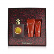 Yves Saint Laurent Opium set Парфумований набір для жінок (туалетна Вода 50 мл + лосьйон для тіла 50 мл + Гель для душу 50 мл)